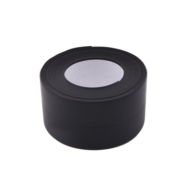 Begino Waterproof Caulk Tape Sealant Strip, 1.5" W x 10.5'L PVC Sealing Tapes for Kitchen Bathroom Bathtub Countertop Toilet Sink (Black) - Image 1